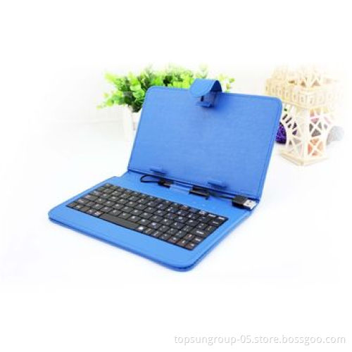 Wired Keyboard Cover for 7-inch Tablets, Universal with Stent